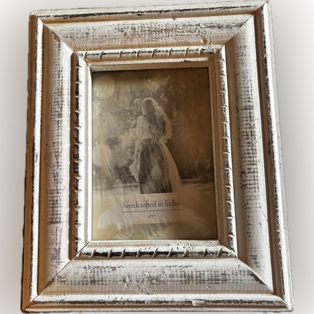 Beautiful white Wash wooden frame